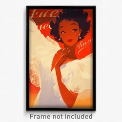 French Movie Poster - Girl Feeling Self Critical, Complex Nightgown (Art Print)