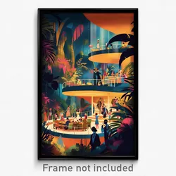 Brazilian Movie Poster - Elaborate Ballroom (Brazil Retro Film Art Print)