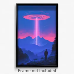 Movie Art Poster - Admirable View (Psychedelic Trippy Retro Cartoon Film Print)