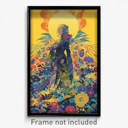 French Movie Poster - Electric Country (France Psychedelic Art Retro Film Print)