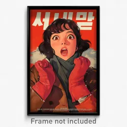 Korean Movie Poster - Girl Feeling Baffled, Strange Winter Coat (Art Print)