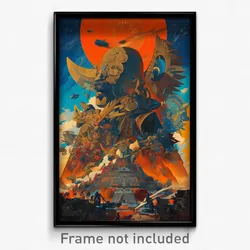Mexican Movie Poster - Clear Moon Battle (Mexico Retro Film Art Print)