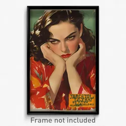 Brazilian Movie Poster - Girl Feeling Indignant, Glossy Clothing Aside (Print)