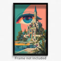 Spanish Movie Poster - Haunting Palace (Spain Psychedelic Art Retro Film Print)