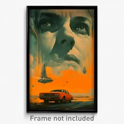 Greek Movie Poster - Massive Car (Greece Psychedelic Art Retro Film Print)
