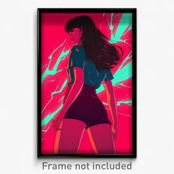 Mexican Movie Poster - Woman Feeling Infuriated, Orderly Pink Shorts (Art Print)