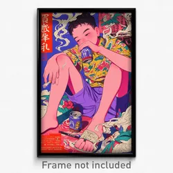 Vietnamese Movie Poster - Boy Feeling Joviality, Novel Purple Shorts (Art Print)