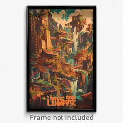 Chinese Movie Poster - Virtual Waterfall (China Retro Film Art Print)
