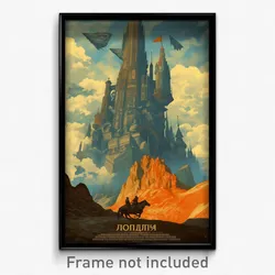 Russian Movie Poster - Infamous Gorge (Russia Psychedelic Art Retro Film Print)