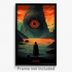 Icelandic Movie Poster - Massive Loch (Iceland Psychedelic Art Retro Film Print)
