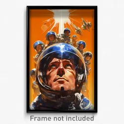 Movie Art Poster - Man Feeling Amusement, Steel Clothing Aside (Film Print)