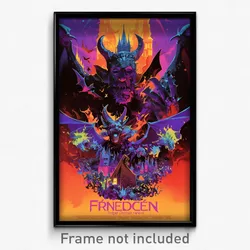 French Movie Poster - Tidy Gargoyle (France Psychedelic Art Retro Film Print)