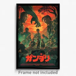 Indonesian Movie Poster - Stark Petroglyphs (Indonesia Retro Film Art Print)