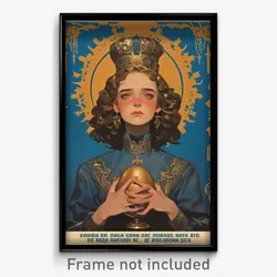 Russian Movie Poster - Girl Feeling Resentment, Royal Egg Hair Ornament (Print)