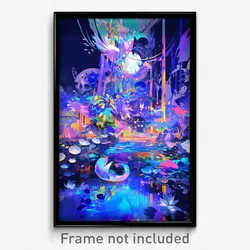 Art Poster - Conventional Dugout (Psychedelic Trippy Weird 11x17 Print)
