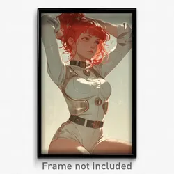 Movie Art Poster - Woman Feeling Embarrassment. Strawberry Hair Ornament