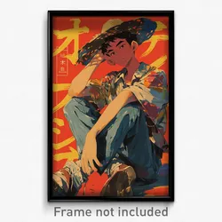 Chinese Movie Poster - Boy Feeling Vicious, Multicolored Backwards Hat (Print)