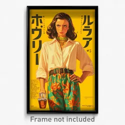 Mexican Movie Poster - Girl Feeling Loathing, Zesty Capri Pants (Art Print)