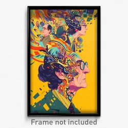 Brazilian Movie Poster - Fluid Hospice (Brazil Psychedelic Art Retro Film Print)