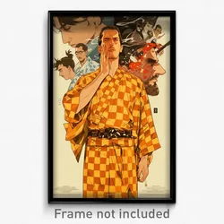 Spanish Movie Poster - Man Feeling Uneasiness, Mellow Checkered Kimono (Print)