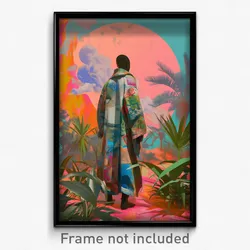 Art Poster - Massive Country (Psychedelic Trippy Weird 11x17 Cartoon Print)