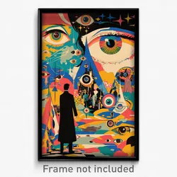Greek Movie Poster - Velvety Stockholm (Greece Psychedelic Art Retro Film Print)