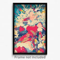 Anime Art Poster - Woman Feeling Patience, Ambitious Santa Costume (Print)