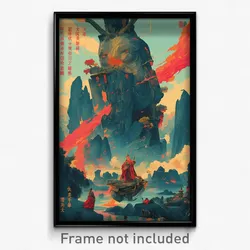 Vietnamese Movie Poster - Homely Lava Fields (Vietnam Retro Film Art Print)