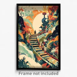 Icelandic Movie Poster - Silent Entrance (Iceland Retro Film Art Print)