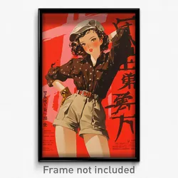 Chinese Movie Poster - Girl Feeling Neglect, Extra Large Brown Shorts (Print)