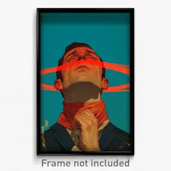Movie Art Poster - Man Feeling Cheeky, Rosy Neckerchief (Retro Film Print)