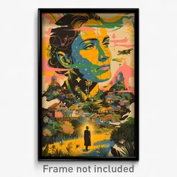 Brazilian Movie Poster - Gracious Isle (Brazil Psychedelic Art Retro Film Print)
