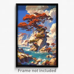 Art Poster - Brilliant Country (Psychedelic Trippy Weird 11x17 Print)