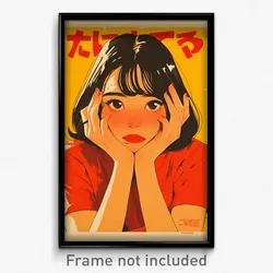 Indonesian Movie Poster - Girl Feeling Distracted, Superb T Shirt (Art Print)
