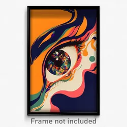 Greek Movie Poster - Spotless Notebook (Greece Psychedelic Art Retro Film Print)