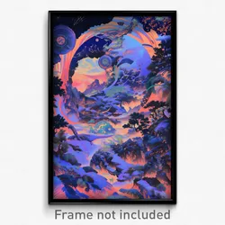 Art Poster - Frozen Roost (Psychedelic Trippy Weird 11x17 Print)