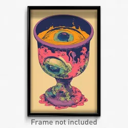 Greek Movie Poster - Oval Body (Greece Psychedelic Trippy Art Retro Film Print)