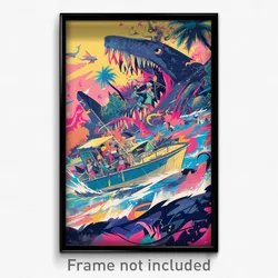 Indonesian Movie Poster - Bold Boat (Indonesia Psychedelic Art Retro Film Print)