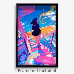 Art Poster - Candid Earthquake (Psychedelic Trippy Weird 11x17 Print)