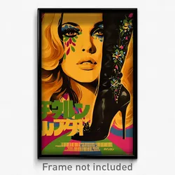 Brazilian Movie Poster - Woman Feeling Elation, Homely Pointy Footwear (Print)
