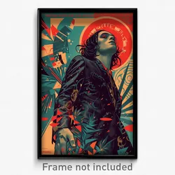 Brazilian Movie Poster - Man Feeling Careless, Complex Edgy Clothes (Art Print)