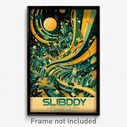 German Movie Poster - Silly Boulevard (Germany Psychedelic Art Retro Film Print)