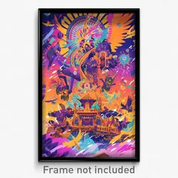 Bollywood Movie Poster - Energetic Karst (India Retro Hindi Film Art Print)