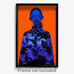 Art Poster - Woman Feeling Contempt Wearing Orderly Long Sleeves (Print)