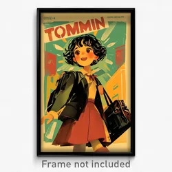Spanish Movie Poster - Girl Feeling Thrilled, Notable Business Suit (Art Print)
