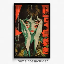 Vietnamese Movie Poster - Woman Feeling Dislike, Triangular Green Jacket (Print)
