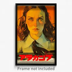 Icelandic Movie Poster - Girl Feeling Expectancy, Unique Black Necktie (Print)