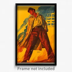Hebrew Movie Poster - Man Feeling Obstinate, Imaginative Clothes (Art Print)