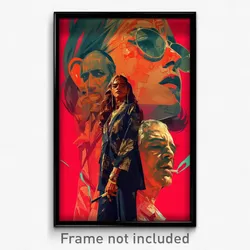 Bollywood Movie Poster - Red Boardwalk (India Retro Hindi Film Art Print)