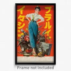 Thai Movie Poster - Woman Feeling Embarrassment, Well Groomed Animal Slippers